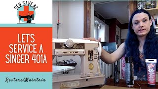 How to Clean, Oil, and Grease a Singer 401a Vintage Sewing Machine