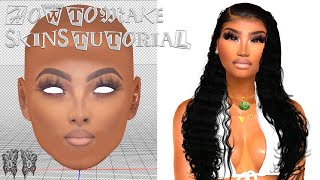 SIMS 4 | HOW TO MAKE SKINS TUTORIAL| SIMS 4| HOW TO MAKE A HD FACEMASK | TUTORIAL|  Skins CC Finds🤍