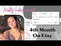 4th Month On Etsy I Selling digital Canva templates as a podiatry student I Finally making profit 💵
