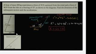 Non equilibrium problems, finding resultant forces, directions of acceleration-1
