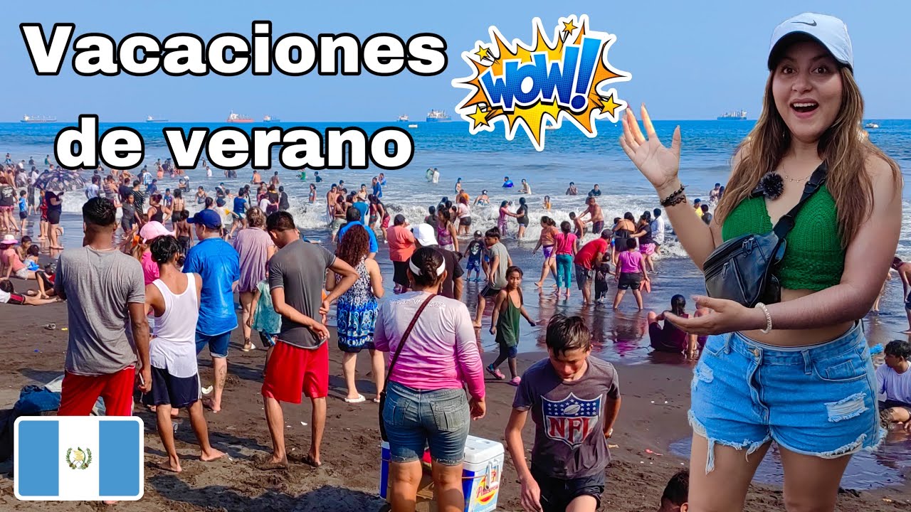 ASÍ SE VIVE LA SEMANA SANTA  en PUERTO SAN JOSÉ de GUATEMALA 🇬🇹 PLAYA LLENA | Celinaz