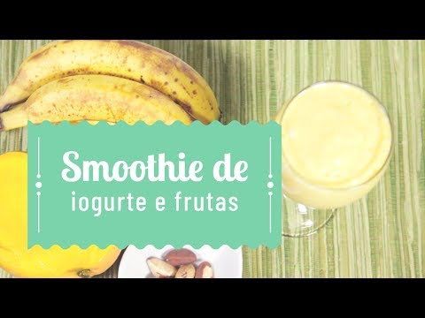 Receita de smoothie de iogurte e frutas