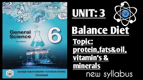 Science Class 6th|in Pashto|Ch#3|lecture#2| Kpk Textbook|protein,fats&oil, vitamin