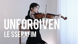 LE SSERAFIM (르세라핌) 'UNFORGIVEN' - Viola Cover