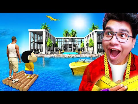 GTA V : Franklin Buy NEW SECRET LUXURY WATER HOUSE 