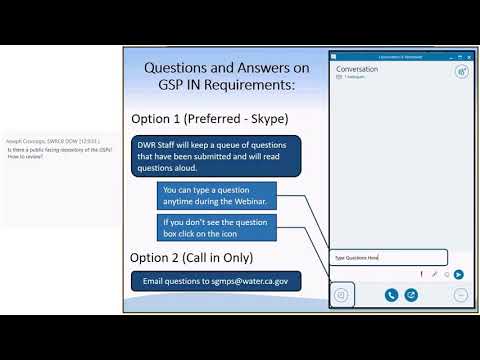 Groundwater Sustainability Plan GSP with Audio Description