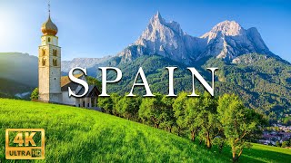 FLYING OVER SPAIN 4K - Relaxing Music Along With Beautiful Nature Videos - 4K Video UHD
