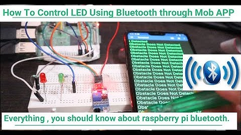 How to Control LED using Raspberry pi Bluetooth through Mobile Application.