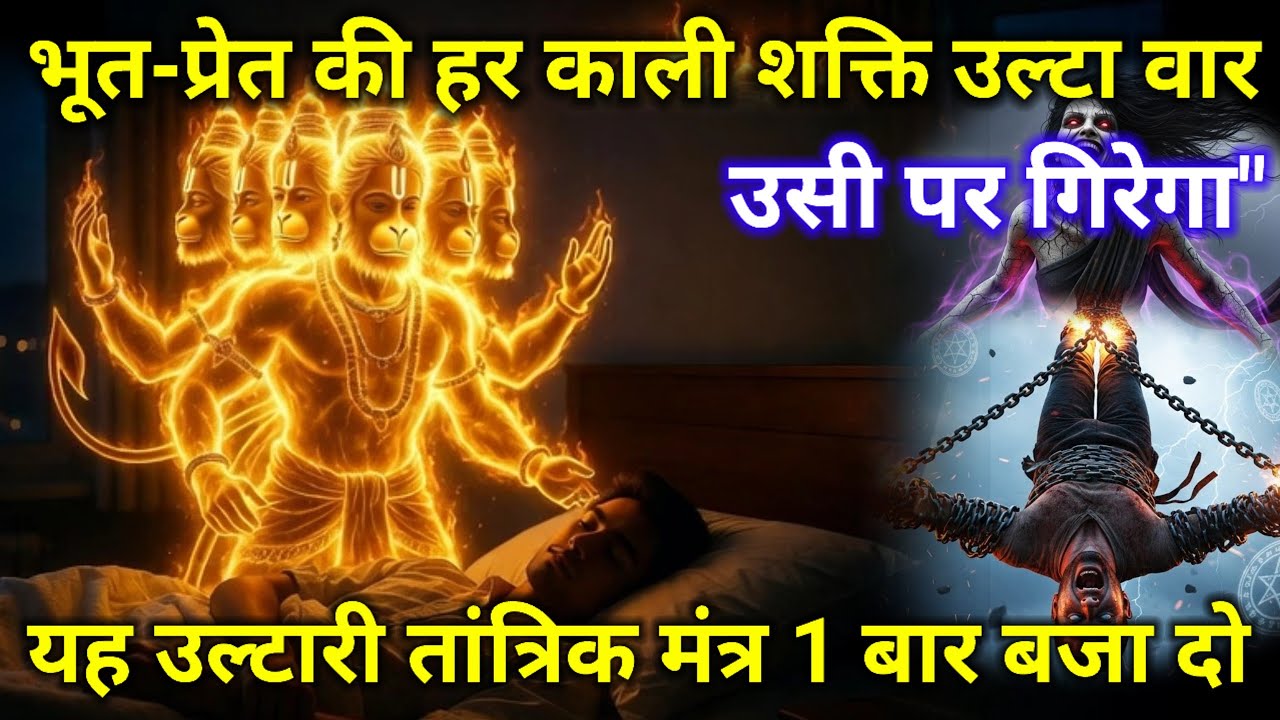 11 Mukhi Hanuman Mantra पूरी रात यह मंत्र चलने दो – सुबह होते ही शत्रु नाश #hanumanmantra 