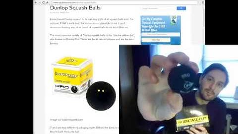 Dunlop Squash Balls