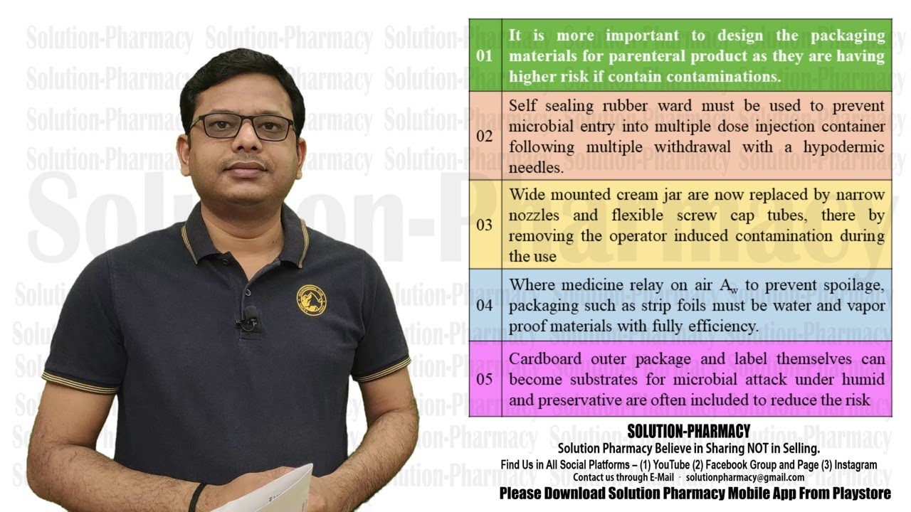 Microbiology 128 = Factors Affecting Microbial Spoilage of Pharmaceutical Spoilages (Part-3)
