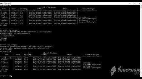 Postgres Tutorial For Beginners-CREATE,ALTER and DROP Database in Postgres