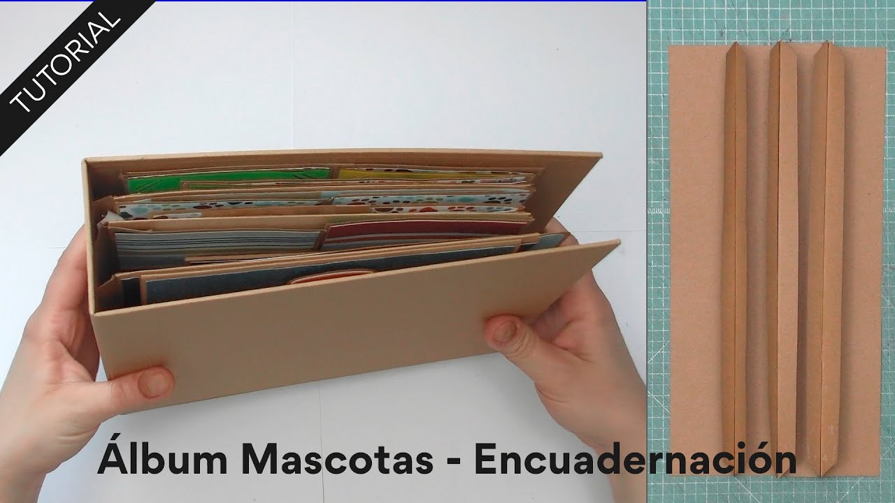 Súper Tutorial: Álbum Mascotas - Encuadernación 🐱🐶❤️ Espina INÉDITA!  🤩