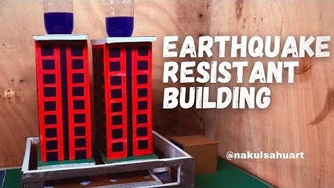 Earthquake Resistant Building Model | Disaster Management Project | DIY Nakul Sahu Art