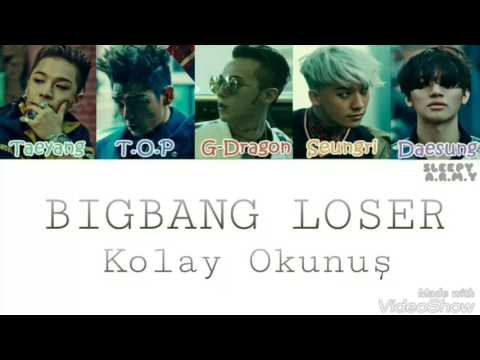 BIGBANG LOSER KARAOKE (Kolay Okunuş-Easy lyrics)