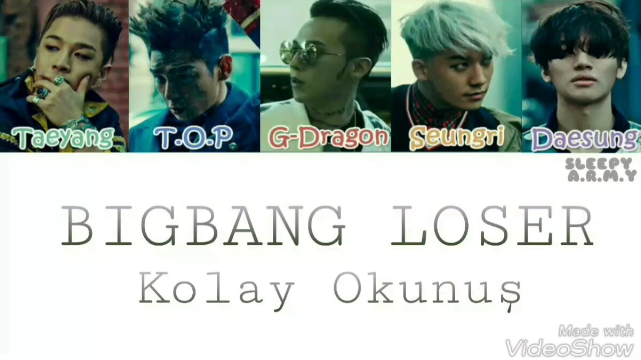 BIGBANG LOSER KARAOKE (Kolay Okunuş-Easy lyrics)