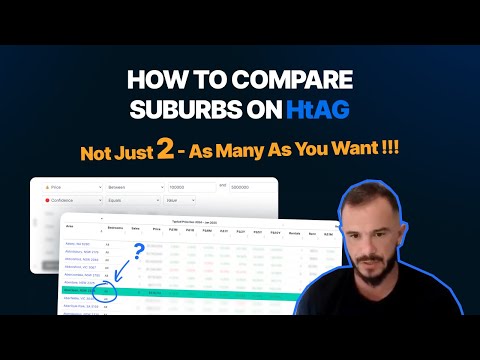 How to Compare Suburbs on HTAG (Not Just 2 — As Many As You Want!)
