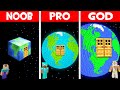 WHICH PLANET HOUSE is BETTER NOOB vs PRO vs GOD PLANET in Minecraft?!