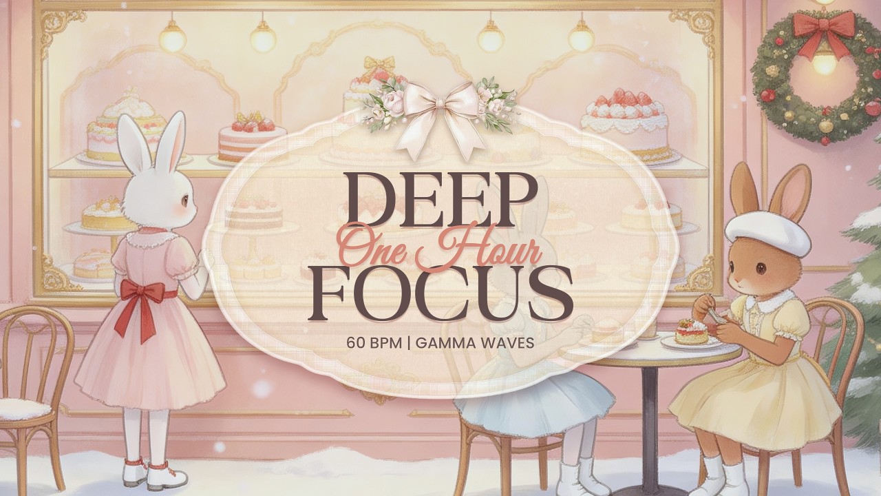 Korean Cafe Vibes ❄️ Minimalist Piano & Cello for Deep Work (No Distractions)