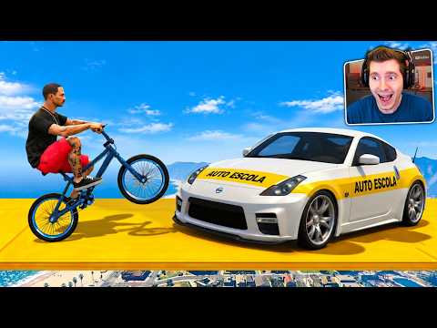 GTA V Online: BMX vs CARRO AUTO ESCOLA - só MITADA!