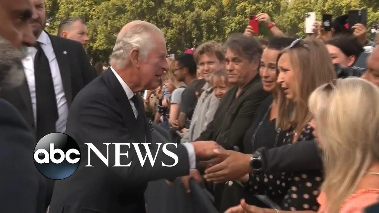 King Charles III arrives at Buckingham Palace
