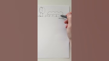 How to Draw Trees Like an Architect [Quick Tips] #shorts