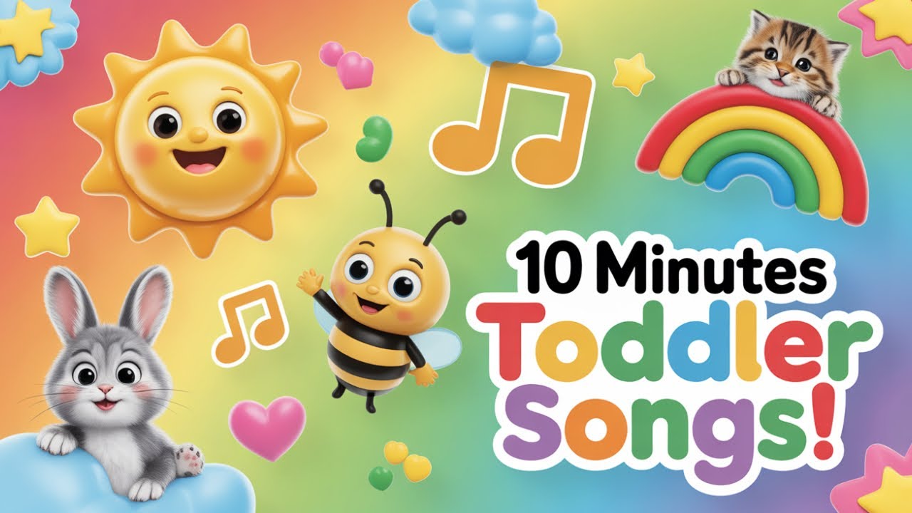 10 Minutes of Fun Nursery Rhymes & Toddler Songs | Sing, Dance & Learn ...