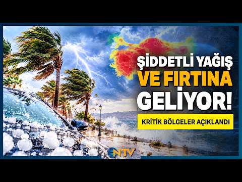 Kırmızı Alarm Verildi! Hangi Bölgelerde Fırtına ve Dolu Bekleniyor? | NTV