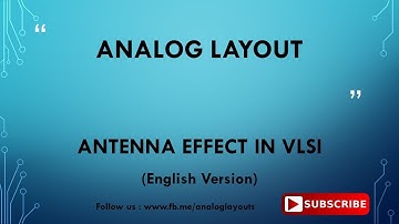 Antenna Effect in VLSI - English Version