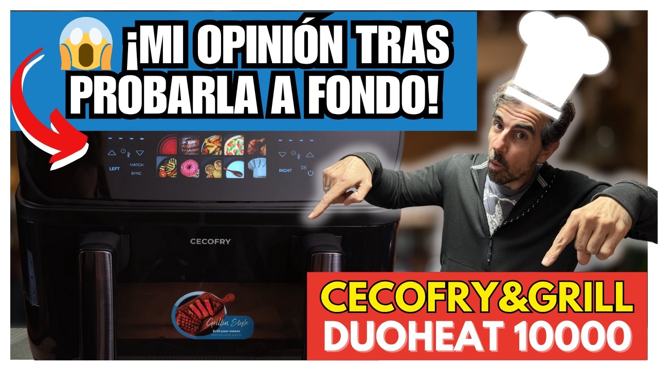 🧑‍🍳 Cecofry & Grill DuoHeat 10000 Air Fryer🔥 Review completa con pruebas de cocina ¿Merece la pena?