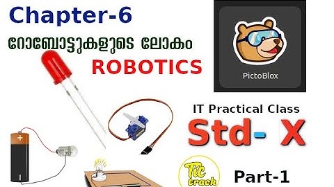 SSLC IT Std 10 chapter 6 Robotics part1  Practical class