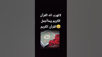 ماأجمل القرآن الكريم🥺لاتهرب أنه القرآن الكريم