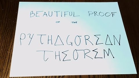 Beautiful Proof of the Pythagorean Theorem