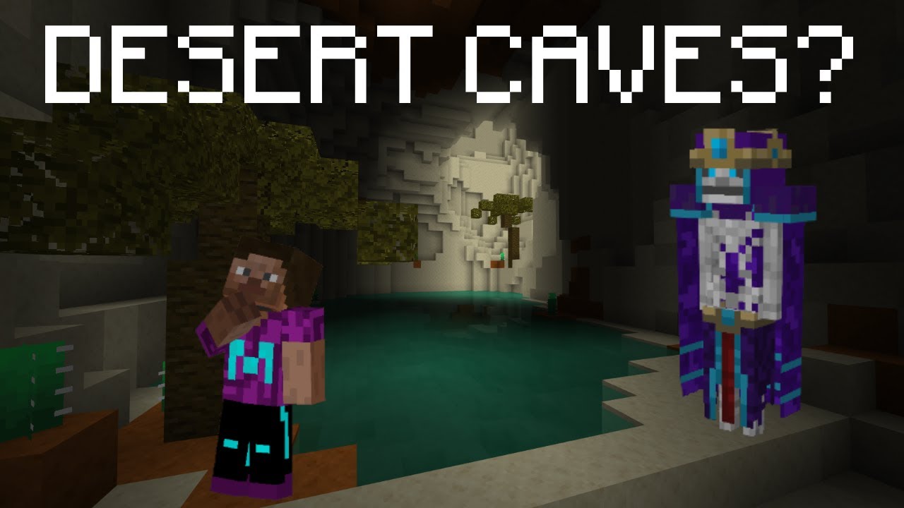 Minecraft 1.18 Desert Caves with NEW BOSS?! (Idea)