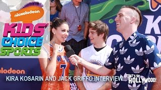 Kira Kosarin And Jack Griffo Talk Nick Kids Choice Sports Awards