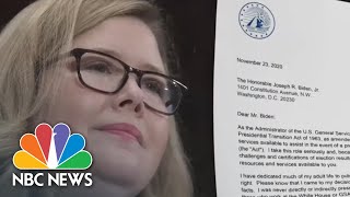 GSA informs Biden That The Administration Is Ready To Begin The Transition | NBC Nightly News