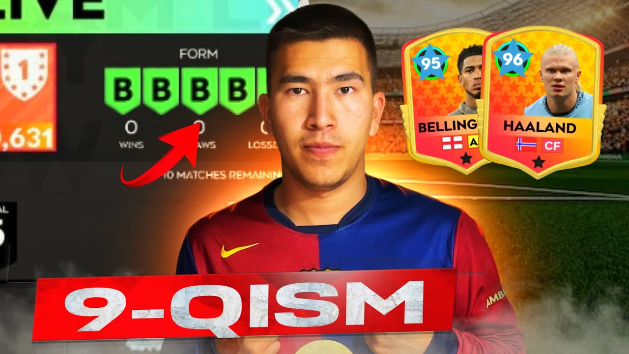 DLS25. 9-qism. BARSELONA FORMASIDA YONDIRAMIZ🔥🔥 AKKAUNTGA HOLAND VA BELLINGHAMLARNI OLIB SUPER KUCH