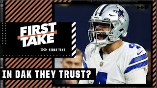 Dak Prescott DEBATE! Mad Dog pumps the breaks on Cowboys playoff chances 👀 | First Take