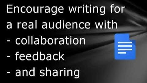 Collaboration with Google Docs in the classroom