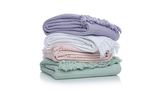 Cottage Collection 100% Cotton Waffle Weave Throw