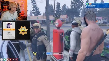 Xqc Cop Character Talks To Chang Gang | NoPixel Clips