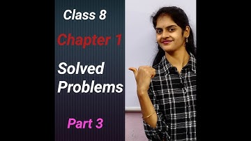 Class 8 | Chapter 1 | Rational Numbers Solved problems - Part 3| CBSE | TS | AP