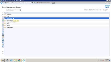SAP BO Administration - Authentication Types