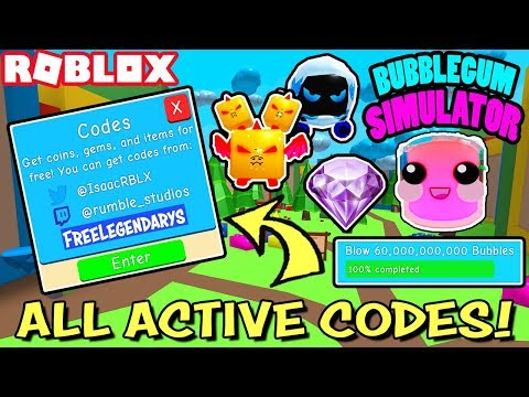 Bubble Gum Simulator Codes Roblox December 2019 Mejoress - 5 legendary pet codes in slaying simulator roblox all