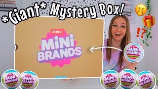 OPENING A *GIANT* MINI BRANDS MYSTERY BOX!!⁉ (UNBOXING 50 *SNEAKERS* MINI BRANDS!!✨)