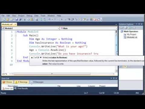 Visual Basic - 15 - Nested If Statements