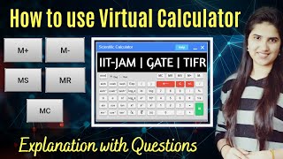 How to use virtual GATE calculator|How to use virtual calculator in iit jam|With questions screenshot 4