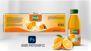 How to Create a Orange Juice Label Design in Photoshop