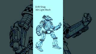BattleTech: Drift Shag BattleMech (#mechwarrior #battletech #battletechlore #scifi)