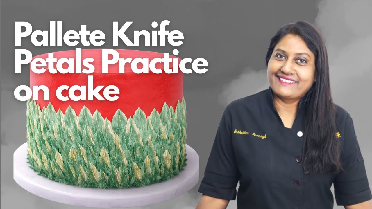 Pallete Knife Petals on Cake #paletteknifeart #buttercreamflowers #cakes  #floralcake #fondbites